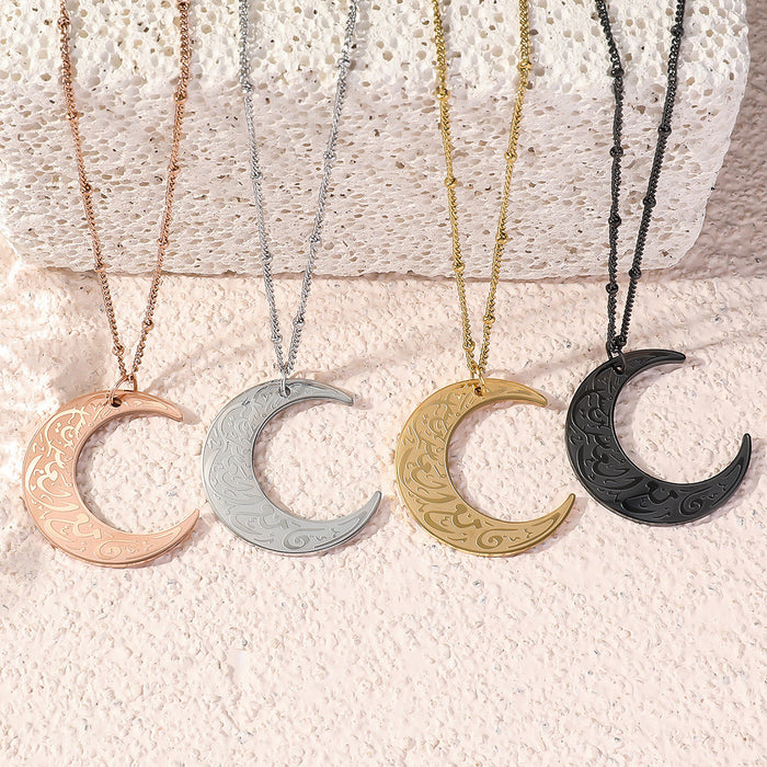 Arabische Maan Ketting | Titanium Staal | Unisex