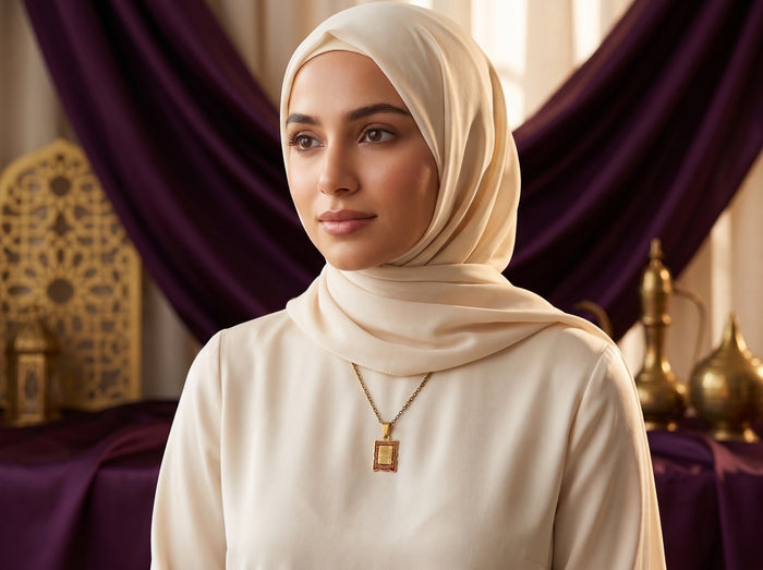 Ayat Al Kursi Ketting Goud | Islamitisch Gebed Sieraad Dames | Shahzadi