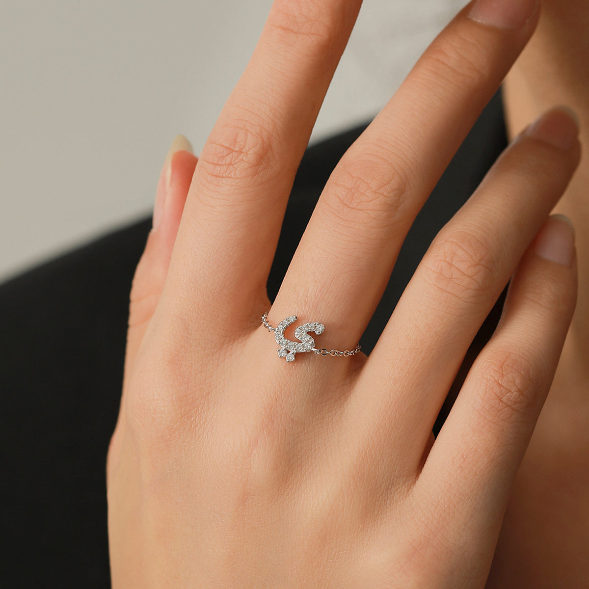 Arabische Letter Ring | Sterling Zilver en Goud