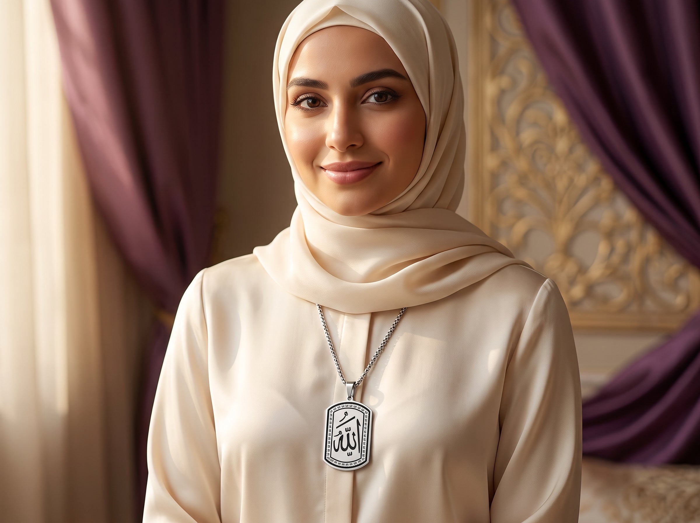 Koranpatroon ketting goud islamitisch sieraad dames Shahzadi