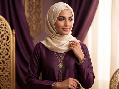 Ronde hanger ketting goud islamitisch sieraad dames