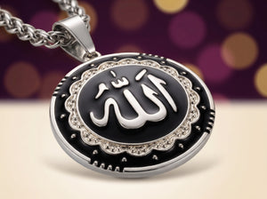 Allah hanger zilver gedragen islamitisch sieraad dames