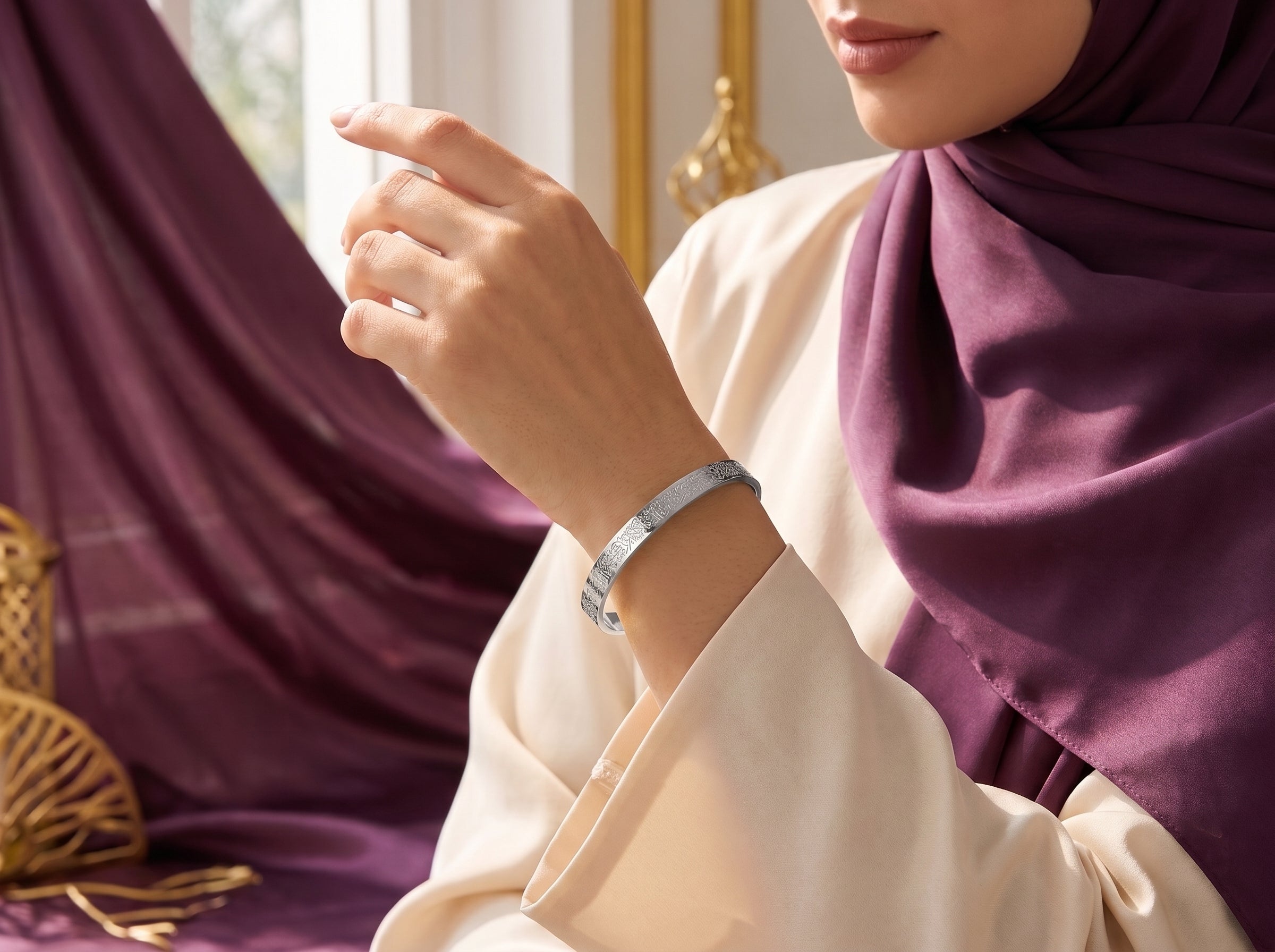Open hart armband zilver islamitisch sieraad dames