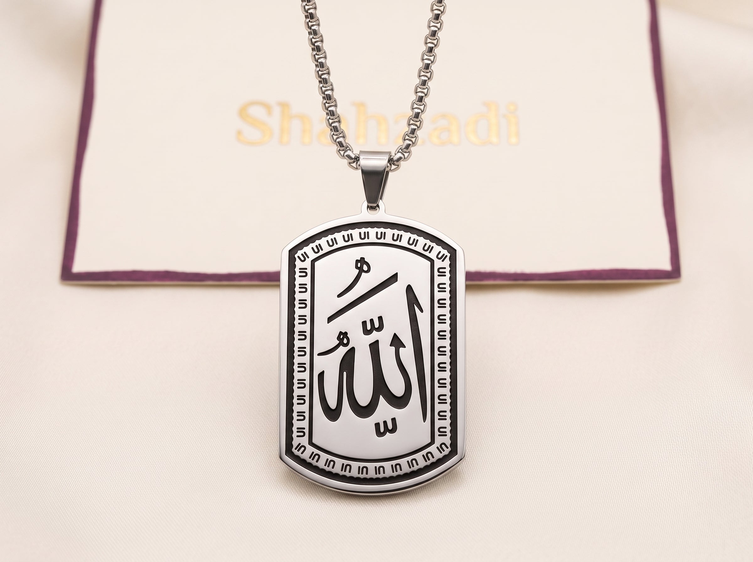 Koranpatroon ketting productfoto islamitisch sieraad
