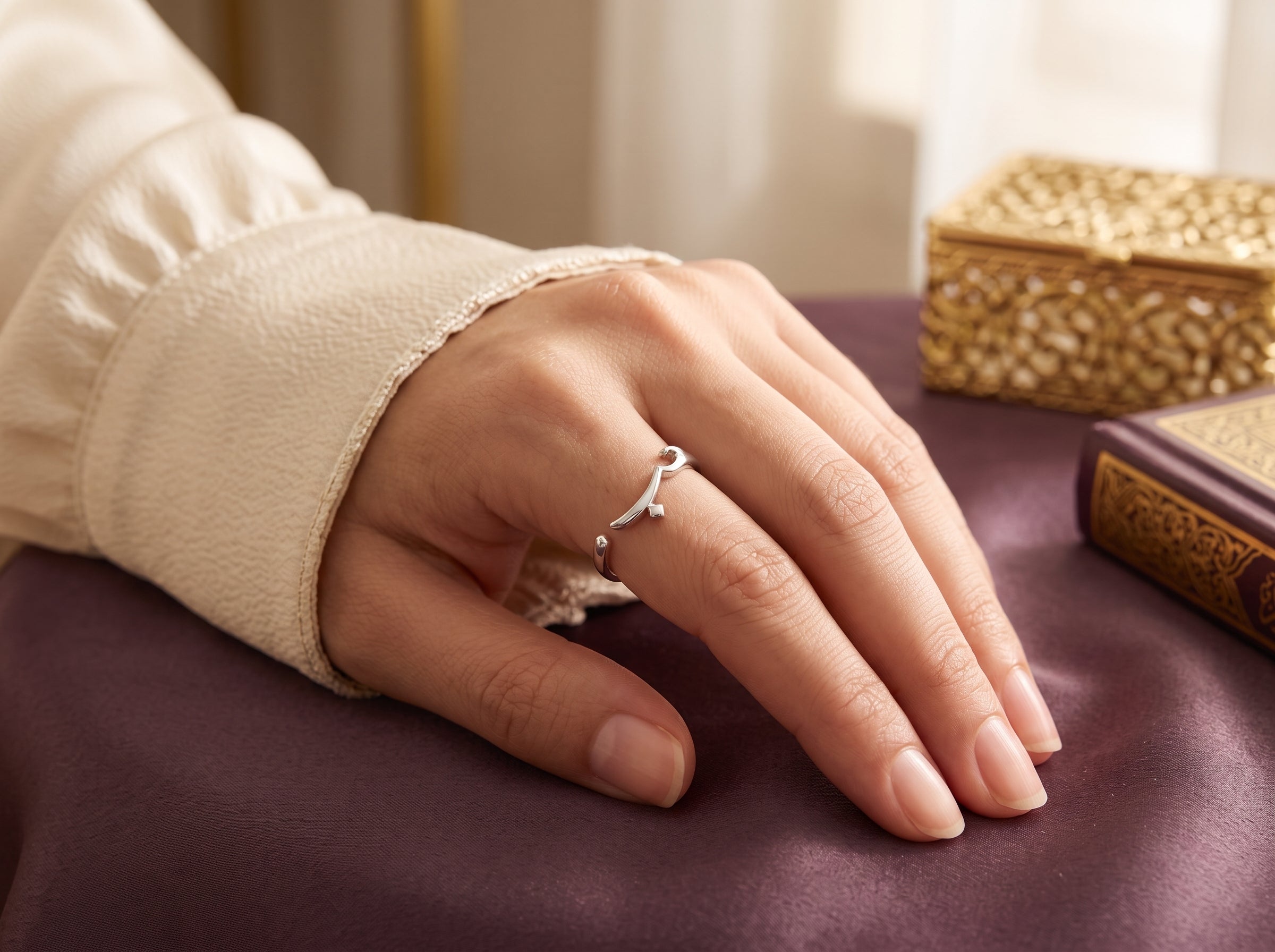 Arabische ring dames zilver islamitisch sieraad